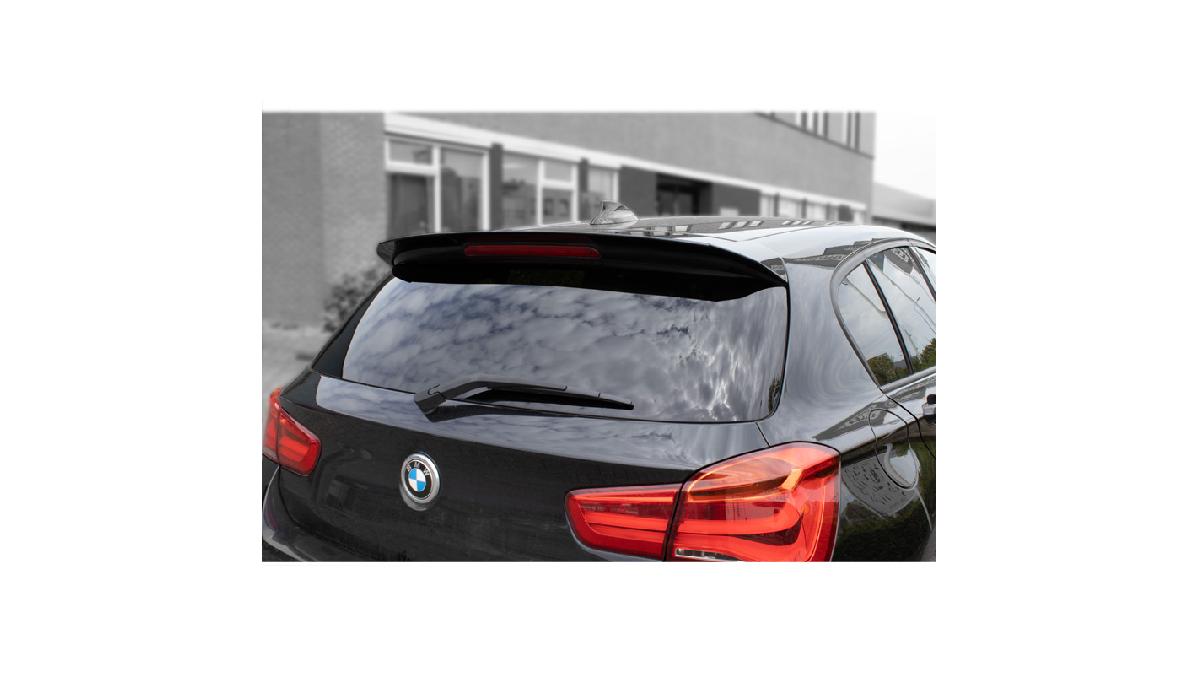 Becquet+de+toit+sur+mesure+pour+BMW+S%C3%A9rie+1+F20%2FF21+3%2F5-portes+2011-2019+%28ABS+Noir+Luisant%29